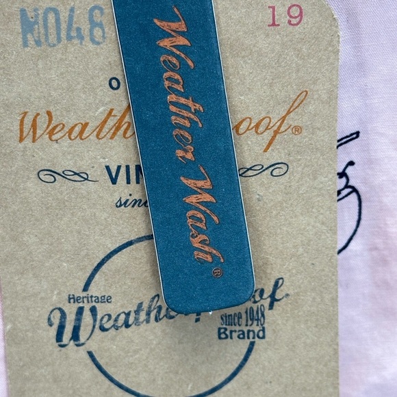 Weatherproof Vintage Short Sleeve Button Down Cocktail Print Top - Pink - Medium - Picture 9 of 11